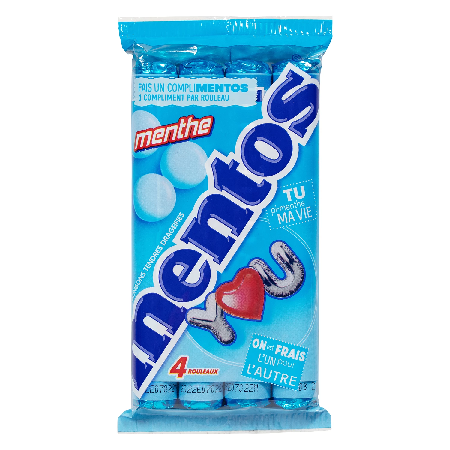Multipack Candy Rolls Mint Flavor; x4 - MENTOS