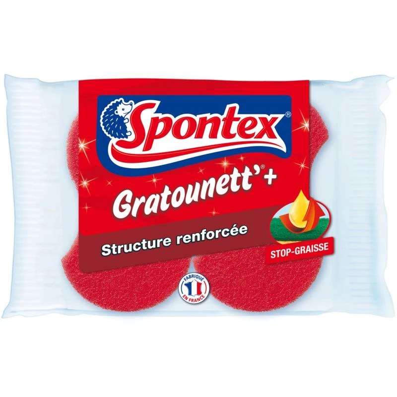 Eponge gratounett+ x2 - SPONTEX