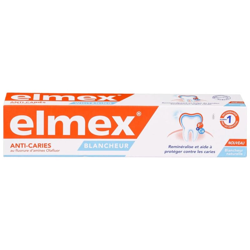 Dentifrice anti-caries blancheur 75ml - ELMEX