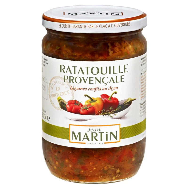 Plat Cuisiné Ratatouil le Provença le; 600g - JEAN MARTIN