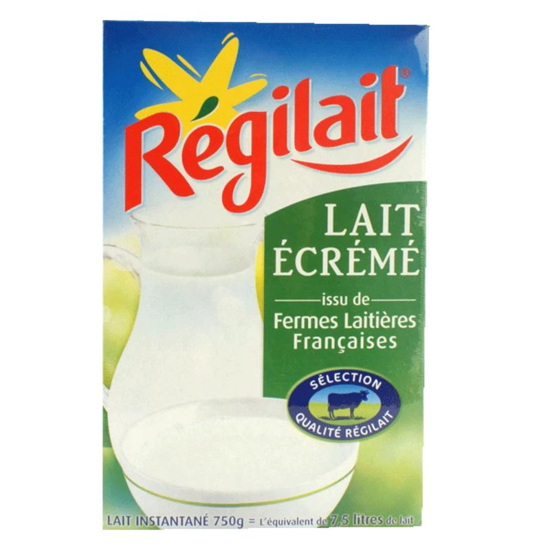 Молоко обезжиренное 750г - REGILAIT