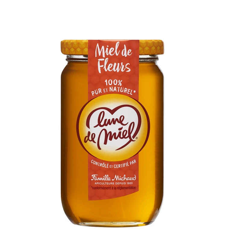 Liquid flower honey 375g - LUNE DE MIEL