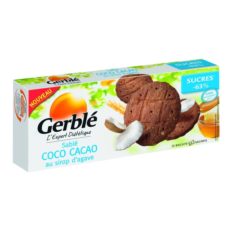 Sablé Cacao Coco 132g - GERBLÉ