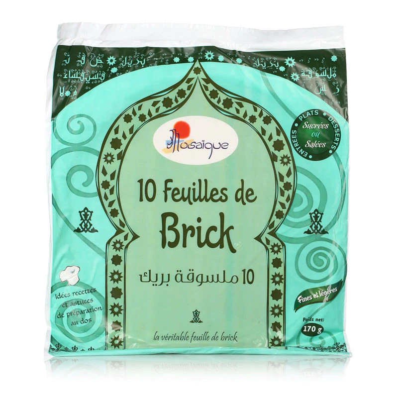 10 feuilles de brick - MOSAIQUE