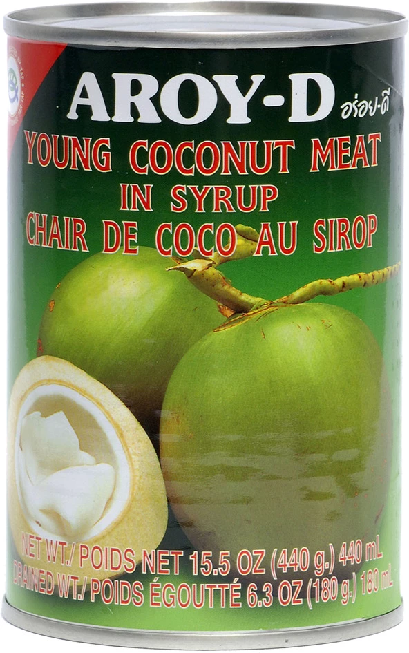 Junges Kokosnussfleisch in Sirup 24 x 425 Gr - Aroy-d