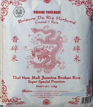 Brisure de riz Thai cassé 1X Poignee 5kg - RIZ DU MONDE