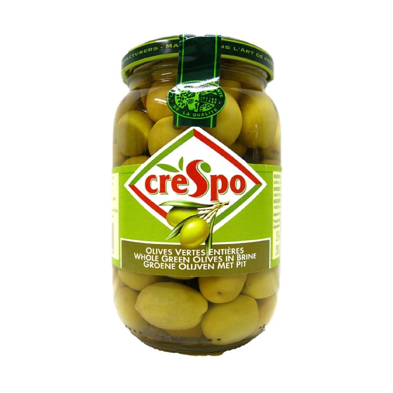 Olives Vertes Dénoyautées, 200g - CRESPO