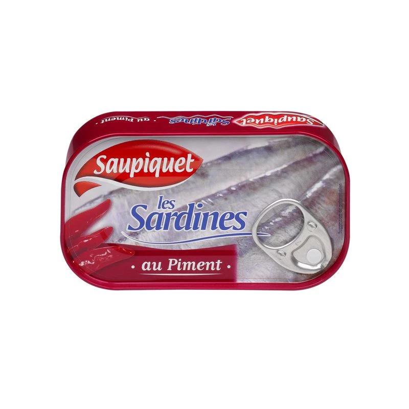 Sardines au Piment, 120g - SAUPIQUET