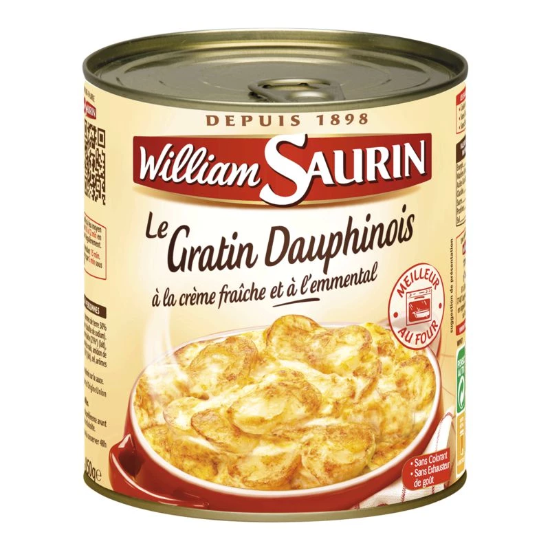 Gratin Dauphinois, 850g - WILLIAM SAURIN
