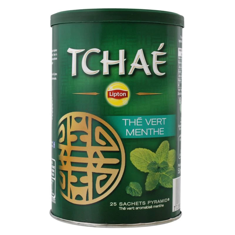 Thé vert menthe Tchaé x20 50g - LIPTON