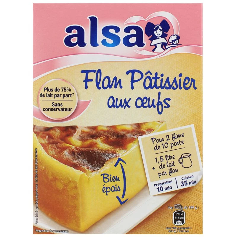 Préparation flan pâtissier aux œufs 720g - ALSA