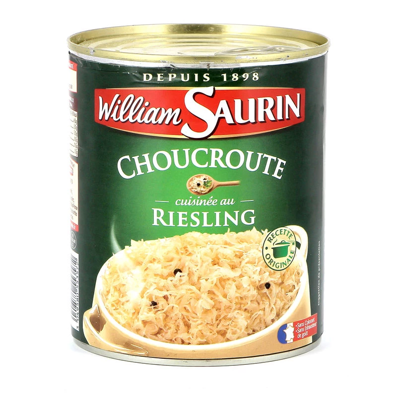 Sauerkraut with Riesling, 810g - WILLIAM SAURIN