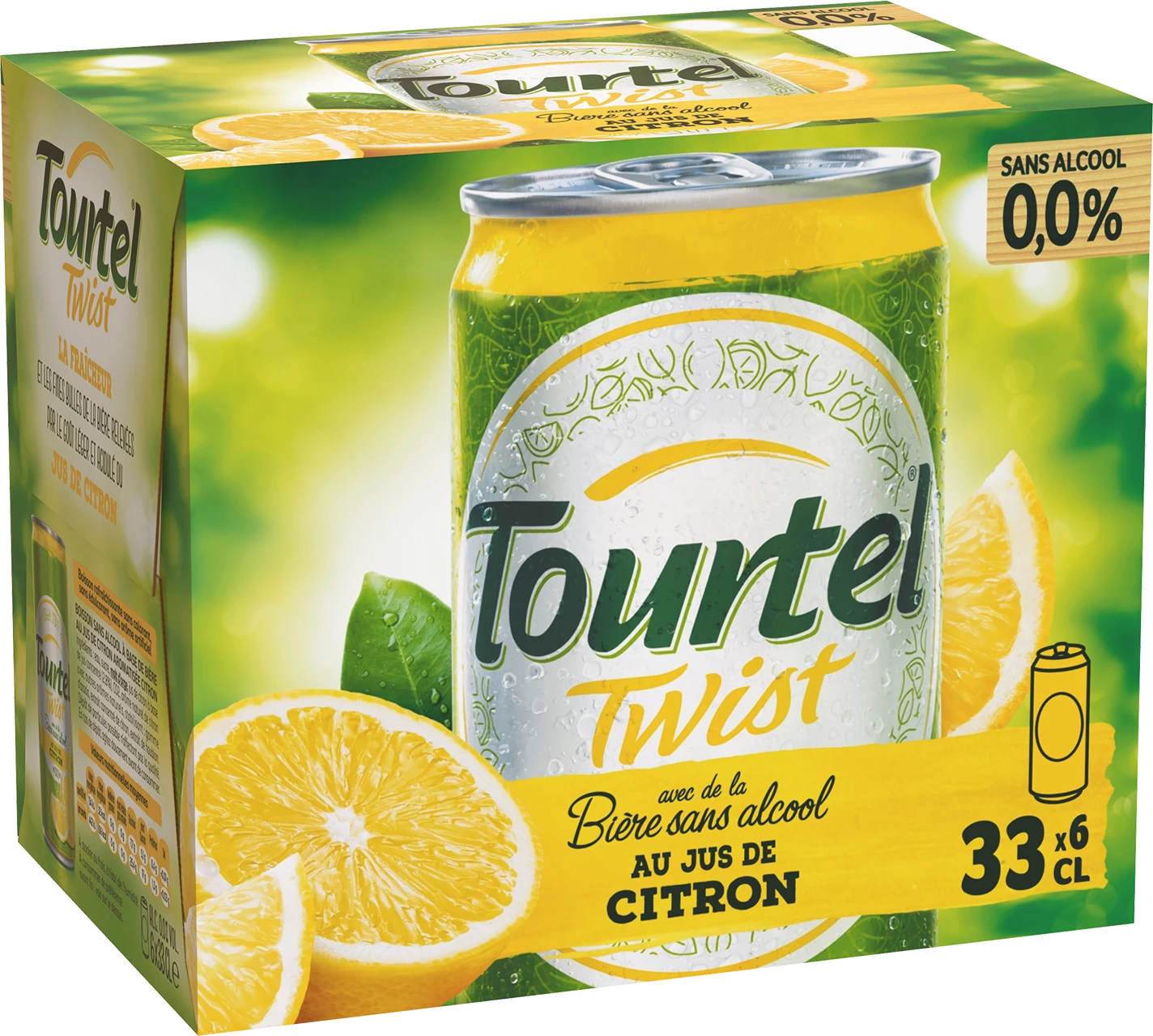 Лимонное безалкогольное пиво, 6x33cl - TOURTEL