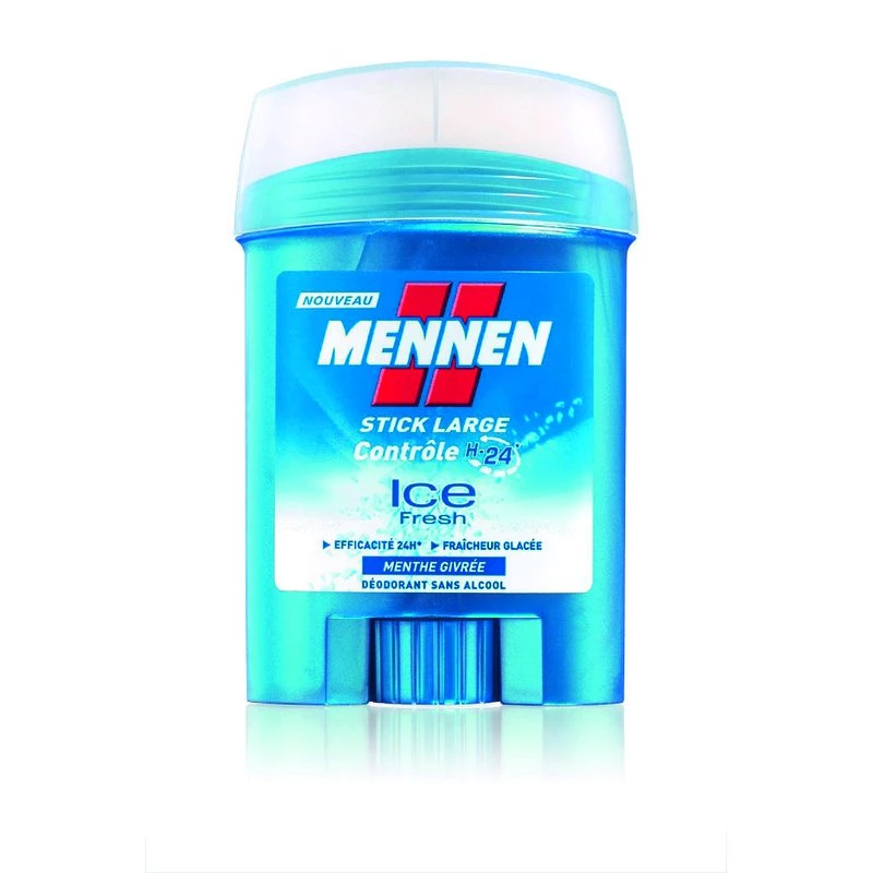 Déodorant MEN contrôle H-24 Ice Fresh en stick 50ml - MENNEN