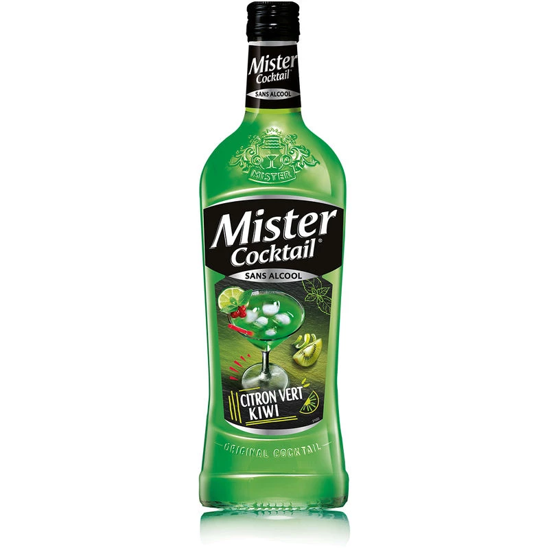 Cocktail de lima e kiwi sem álcool 75cl - MISTER COCKTAIL