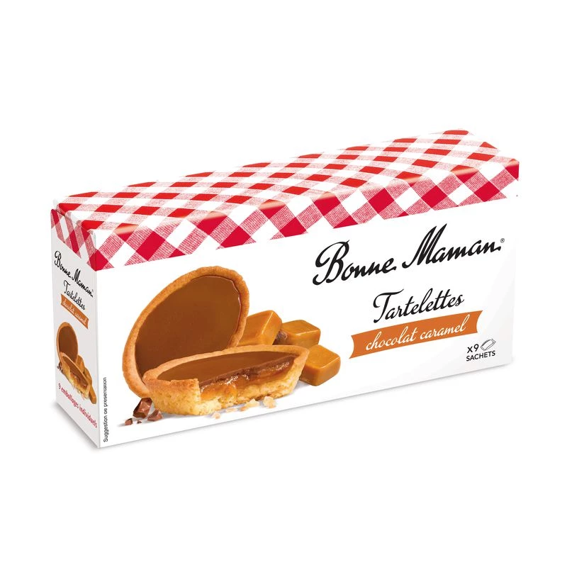 Chocolade/karameltaartjes 135g - BONNE MAMAN