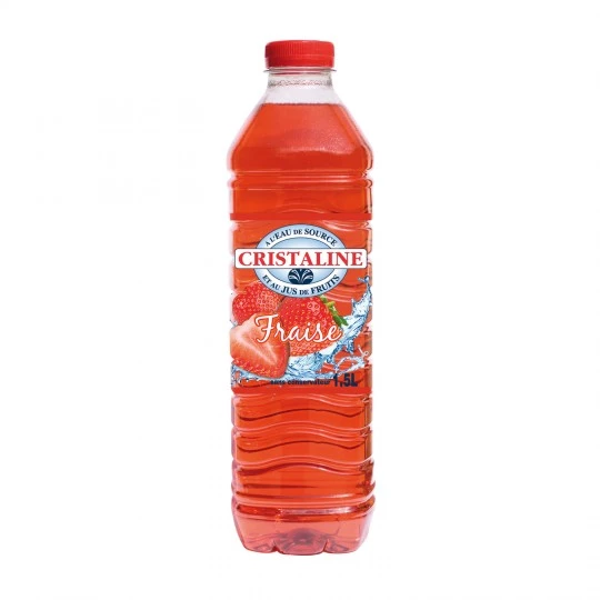 Strawberry flavored water 1.5L - CRISTALINE