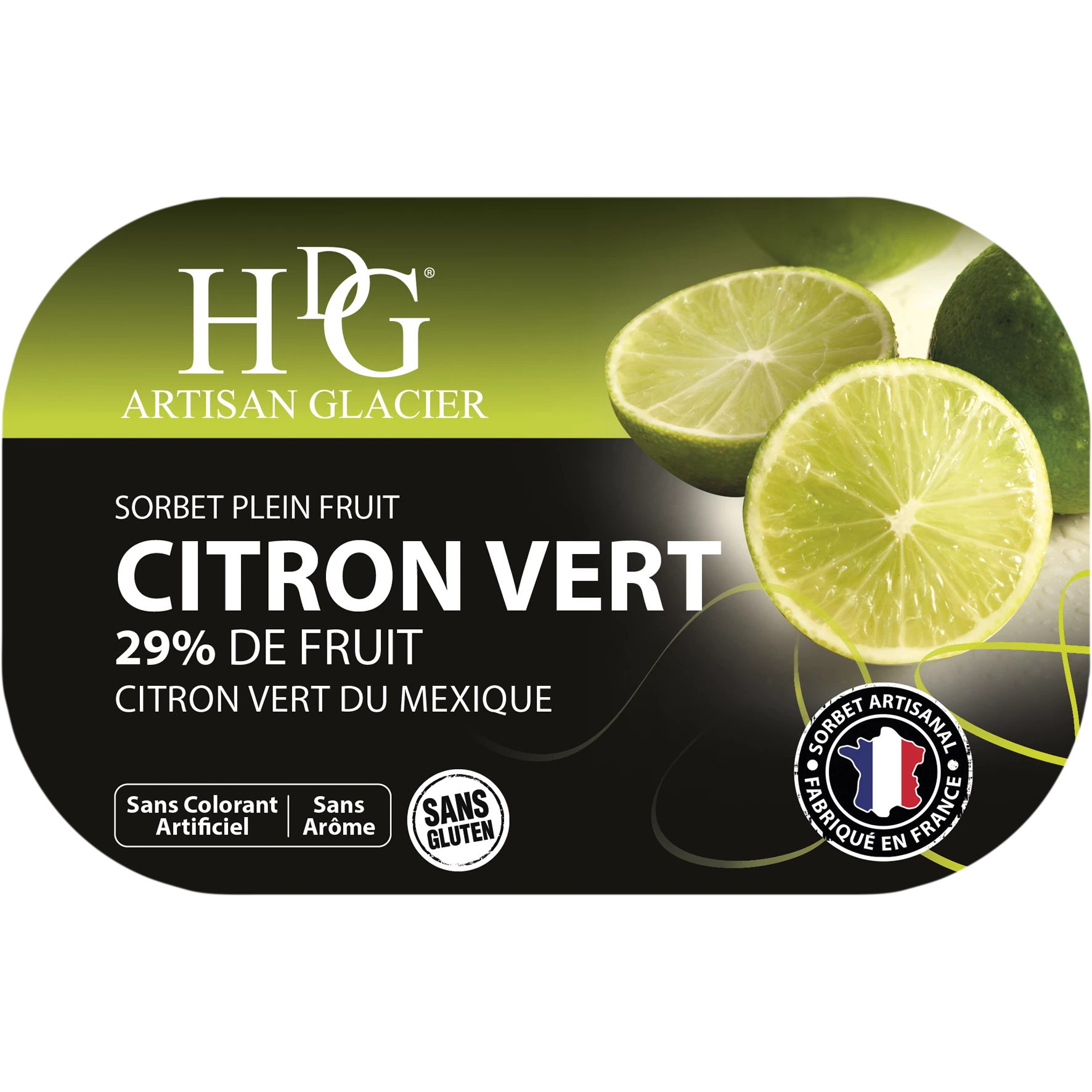 Sorbet Citron Vert 487.5g - Histoires De Glaces