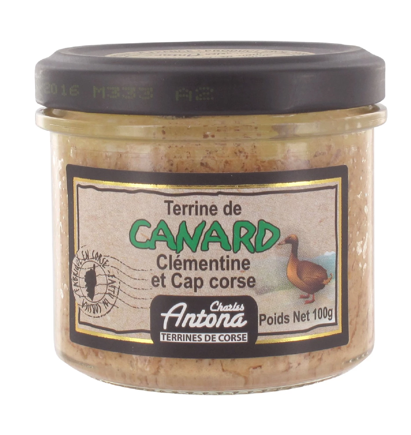 Terrine Canard Clementine, 100g - CHARLES ANTONA