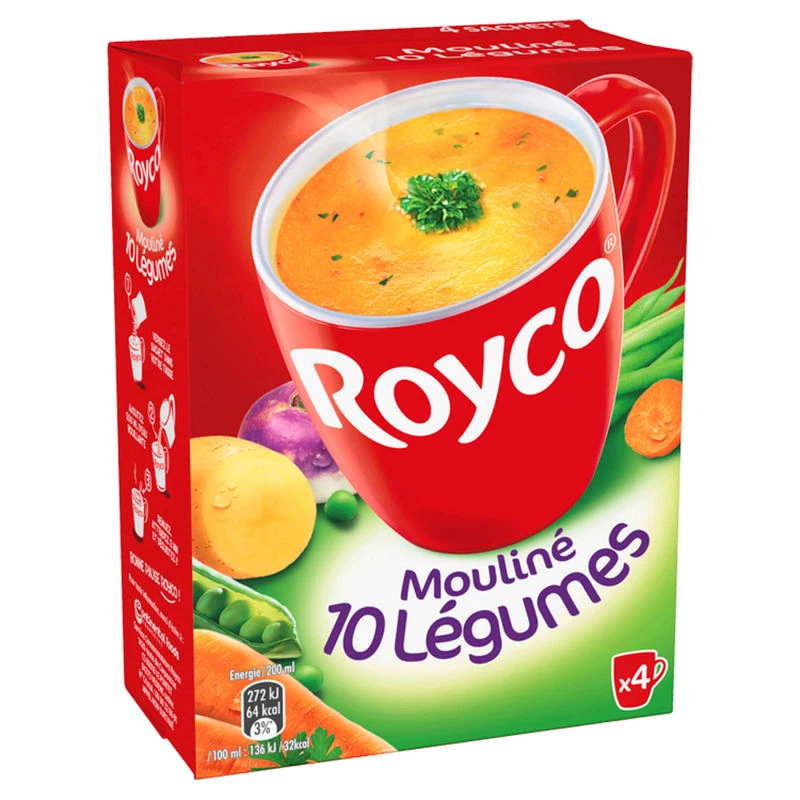 Soupe mouliné de 10 légumes 4 sachets - ROYCO