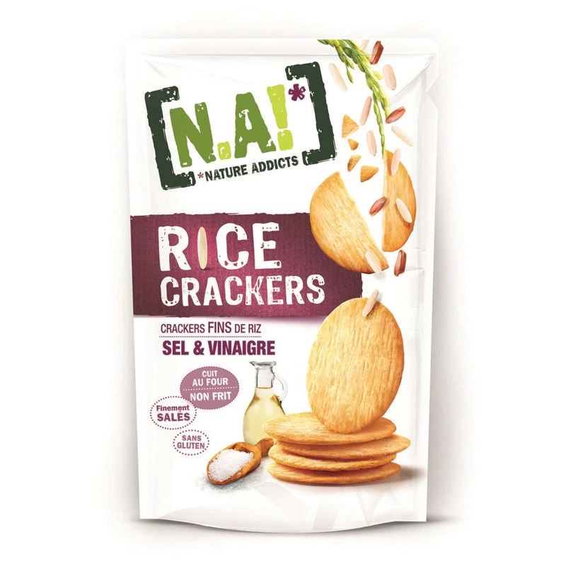 Rice crackers parfum sel et vinaigre 70g - N.A!