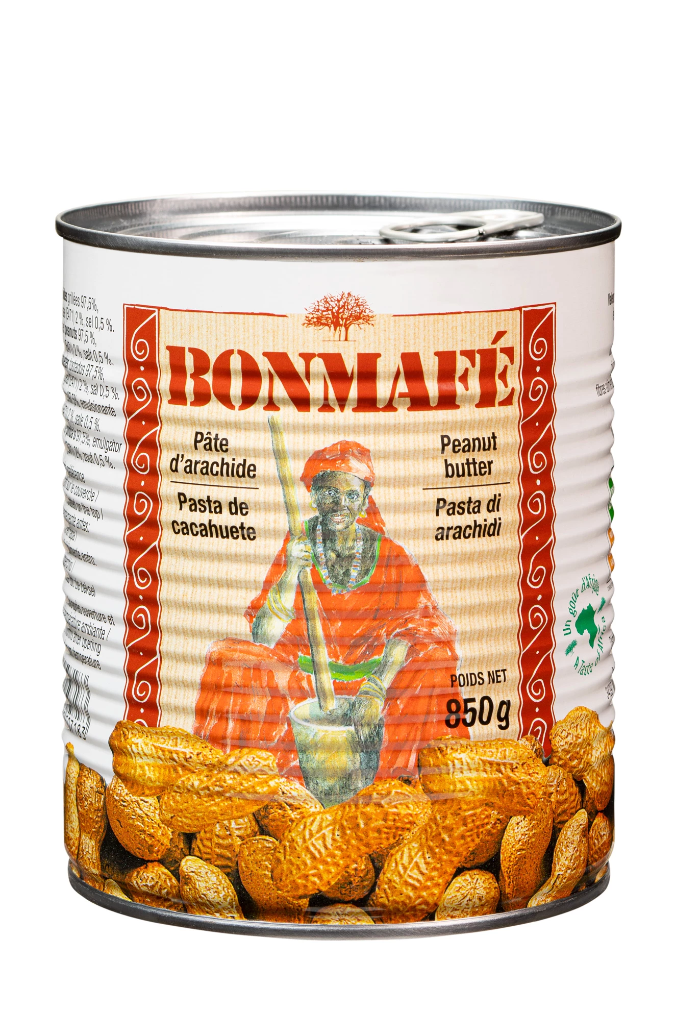Erdnusspaste (6 x 850 g) - BONMAFE