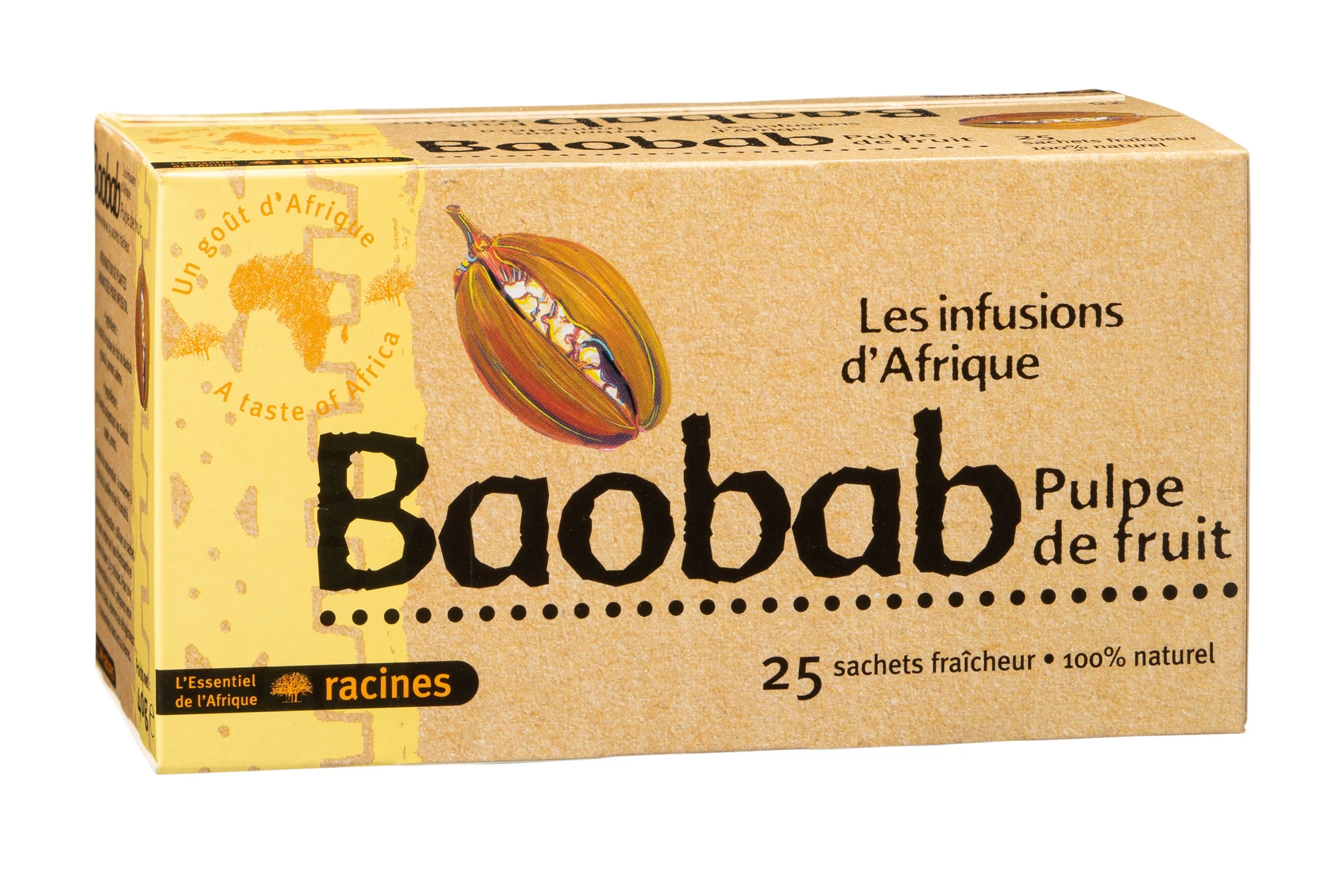 Afrikaanse Baobab-infusie (10 x 25 zakjes) - Racines