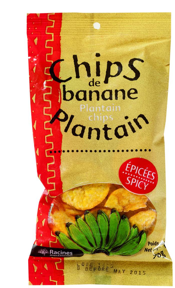 Pittige Plantain-chips (24 X 70 G) - Racines