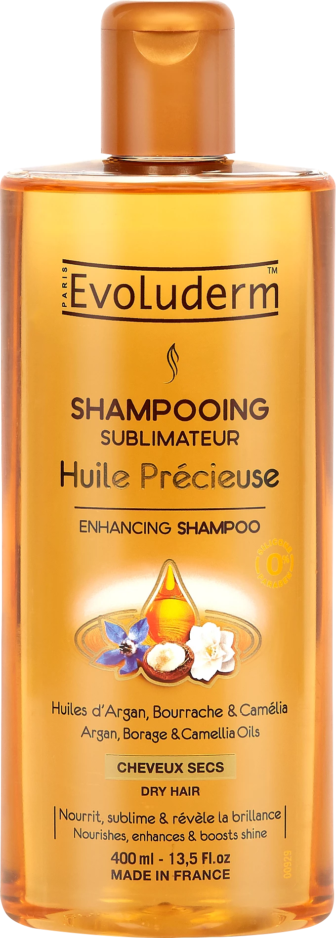 Shampoo all'Olio Prezioso, 400ml - EVOLUDERM