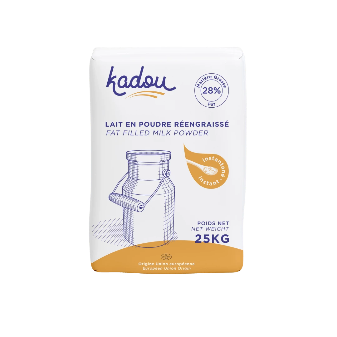 Сухое обезжиренное молоко 25 кг, 24% белка, 28% мг - KADOU