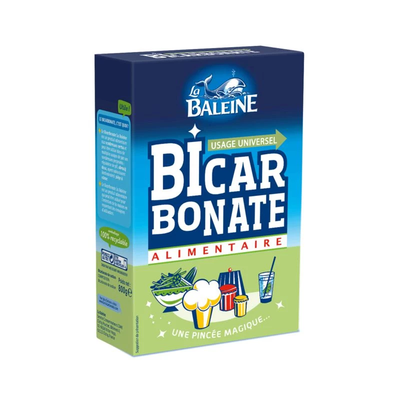 Bicarbonato Alimentar, 800g - LA BALEINE