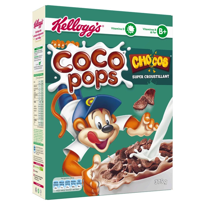 Céréales au Chocolat Coco Pops, 450g - KELLOGG'S