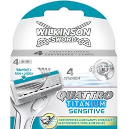 Lames De Rasoir Homme Quattro Essential Sensitive - Wilkinson