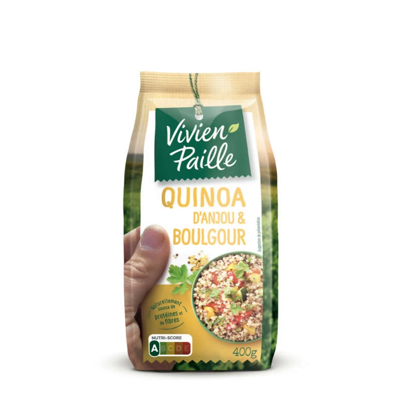 Mélange quinoa d'Anjou et boulgour 400g - VIVIEN PAILLE