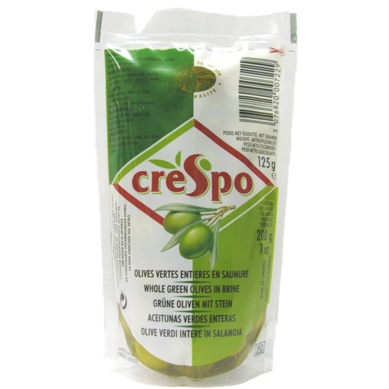 Olives vertes 125g - CRESPO