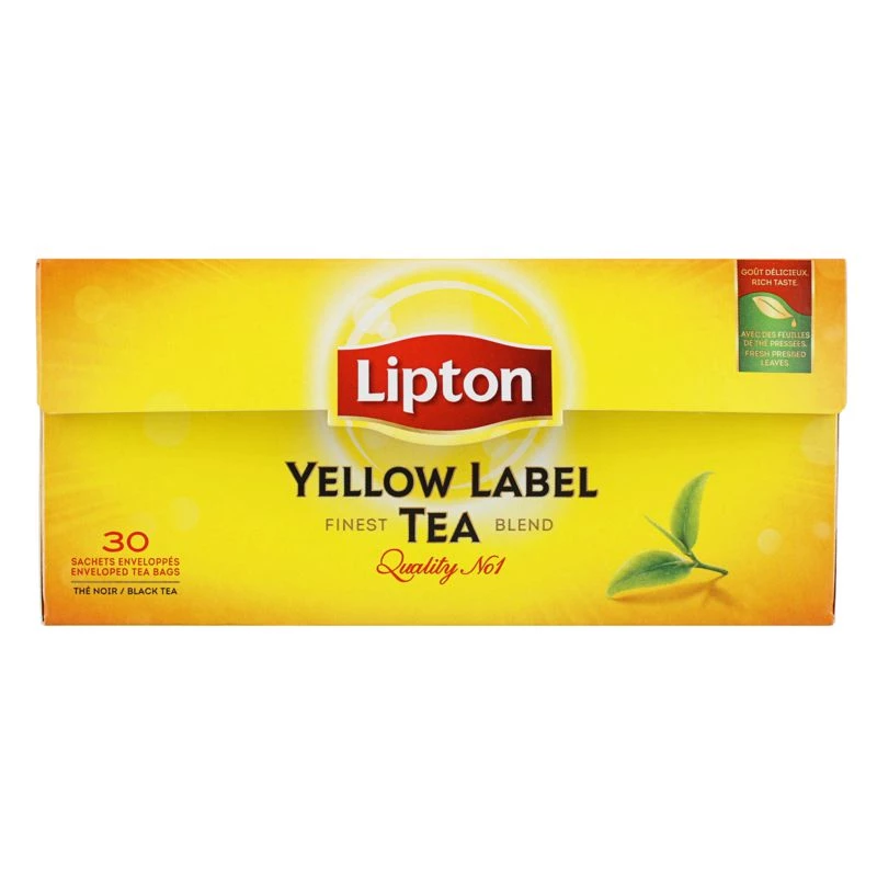 Thé yellow label tea x30 60g - LIPTON