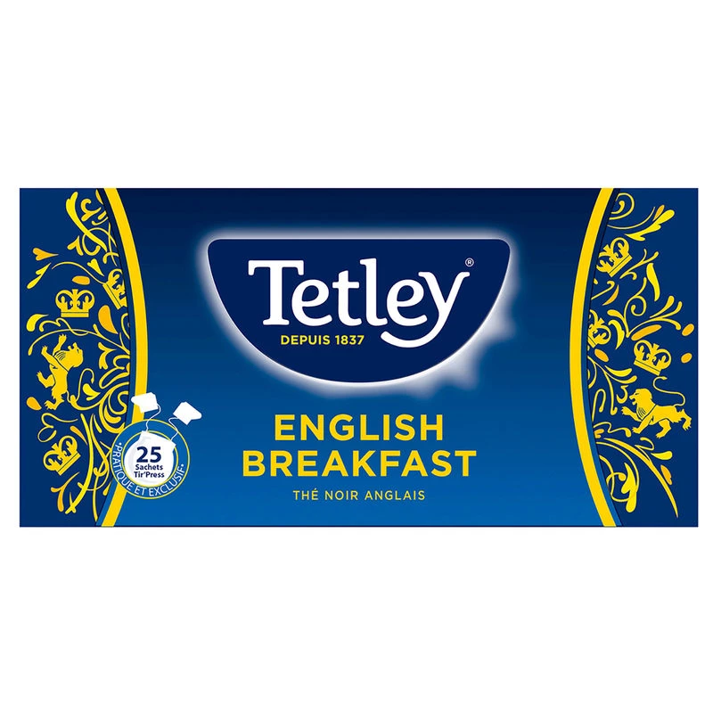 Thés Noirs Classiques English Breakfast X25 - TETLEY