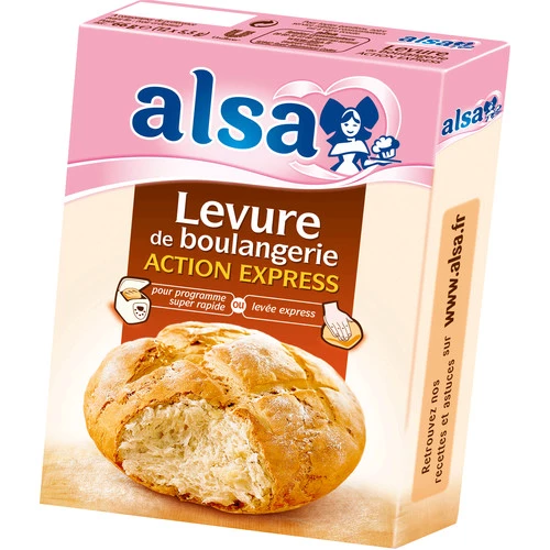 Levure boulangerie action express 12 sachets 66g - ALSA