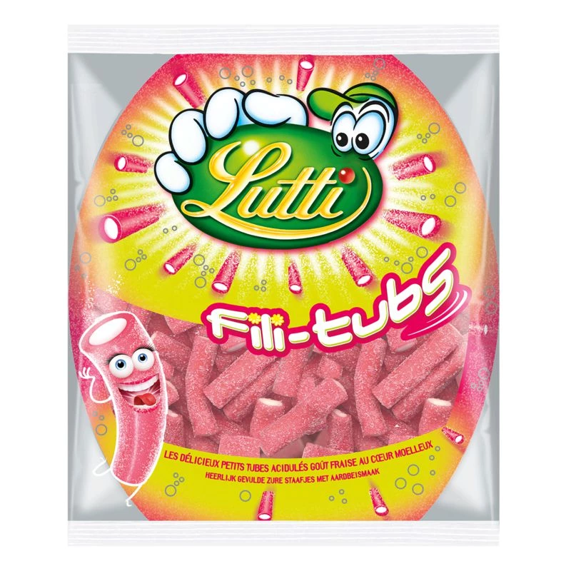 Fili Tubs 草莓糖果； 200克 - LUTTI