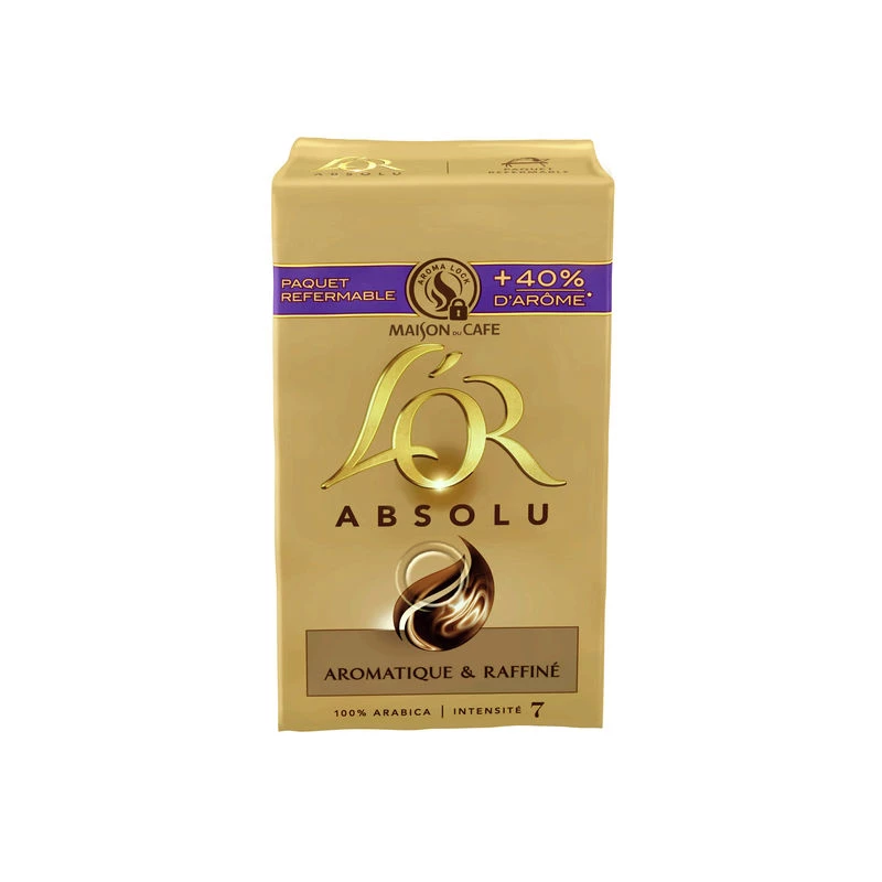 Café moulu absolu aromatique & raffiné 250g - L'OR