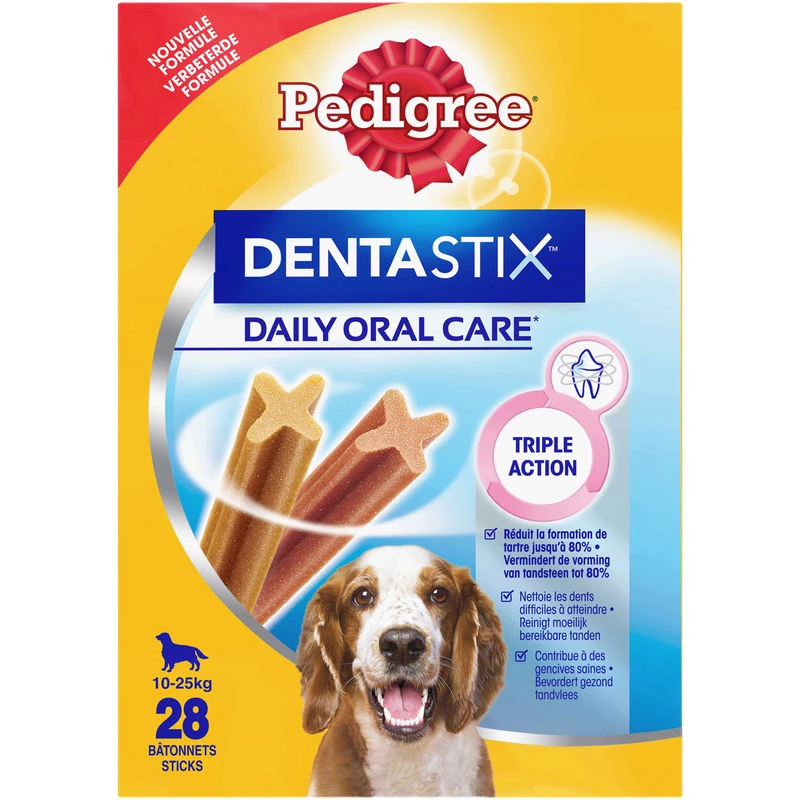 Bastoncini per cani Dentastix cane medio 28x720g - PEDIGREE