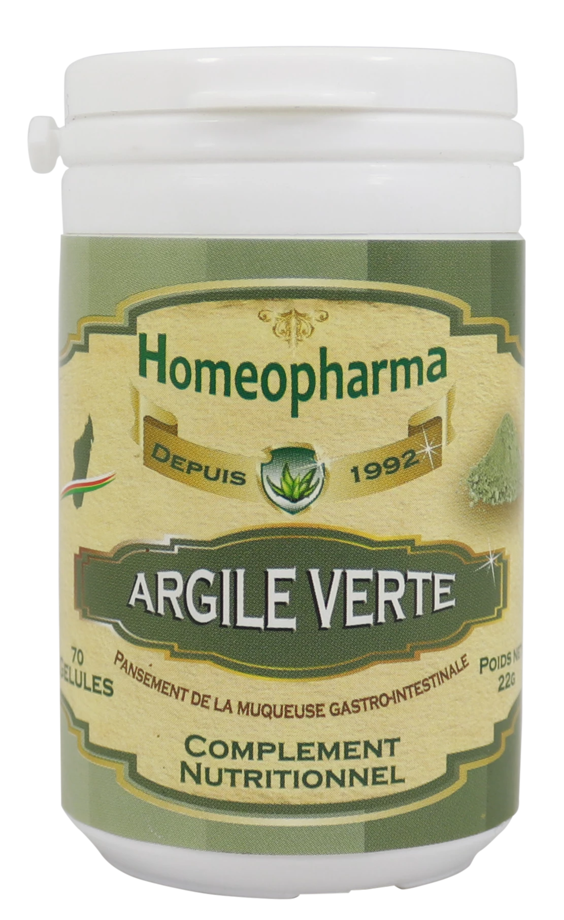 Gelules De Plantes Argile Verte  /bte De70 - Homeopharma
