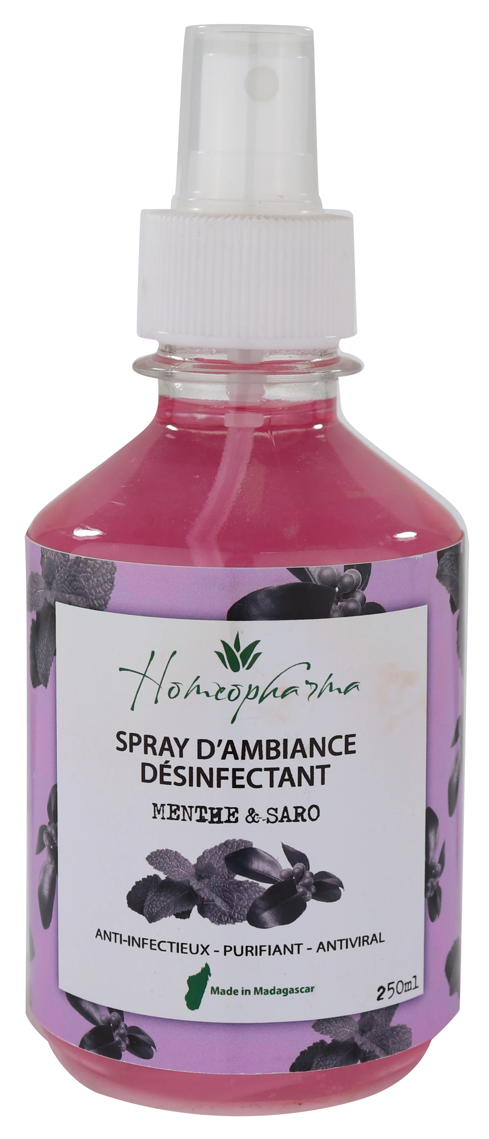 Spray Assainissant Menthe & Mandravasarotra 250ml - Homeopharma