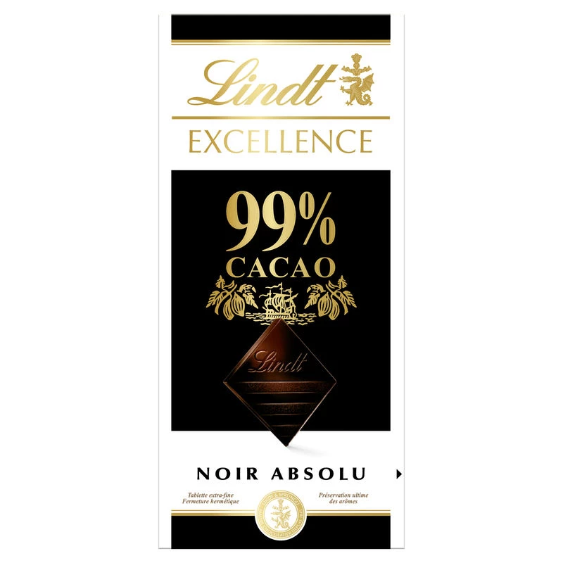 Excellence Black 99 % Kakaotablette 50 g - LINDT