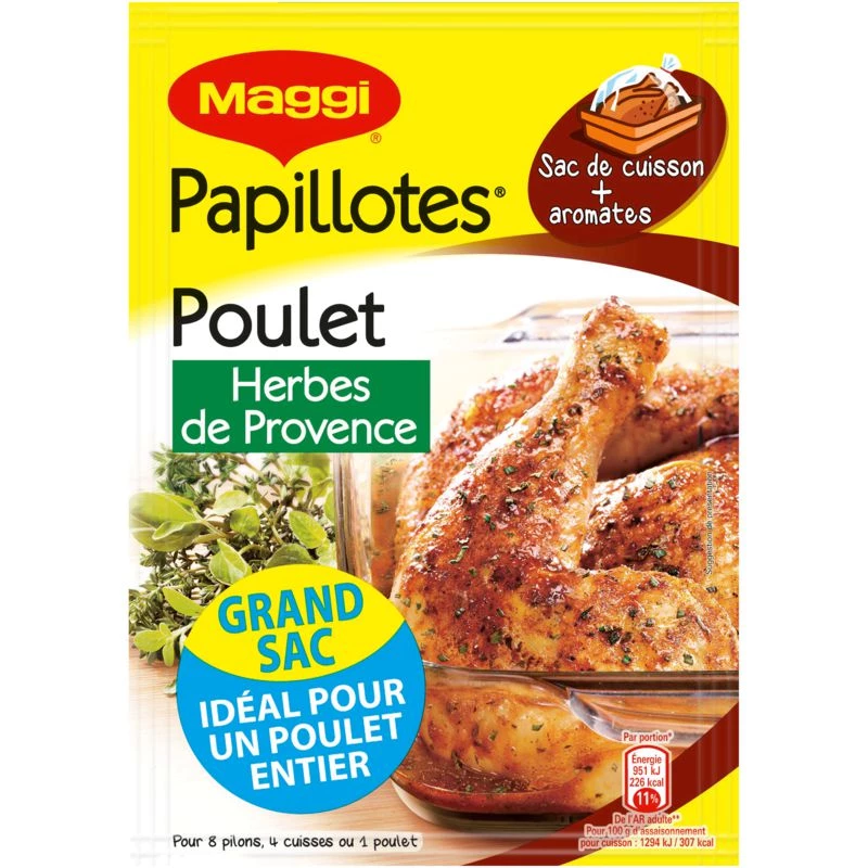 Chicken Herbes de Provence Papillotes, 34g - MAGGI