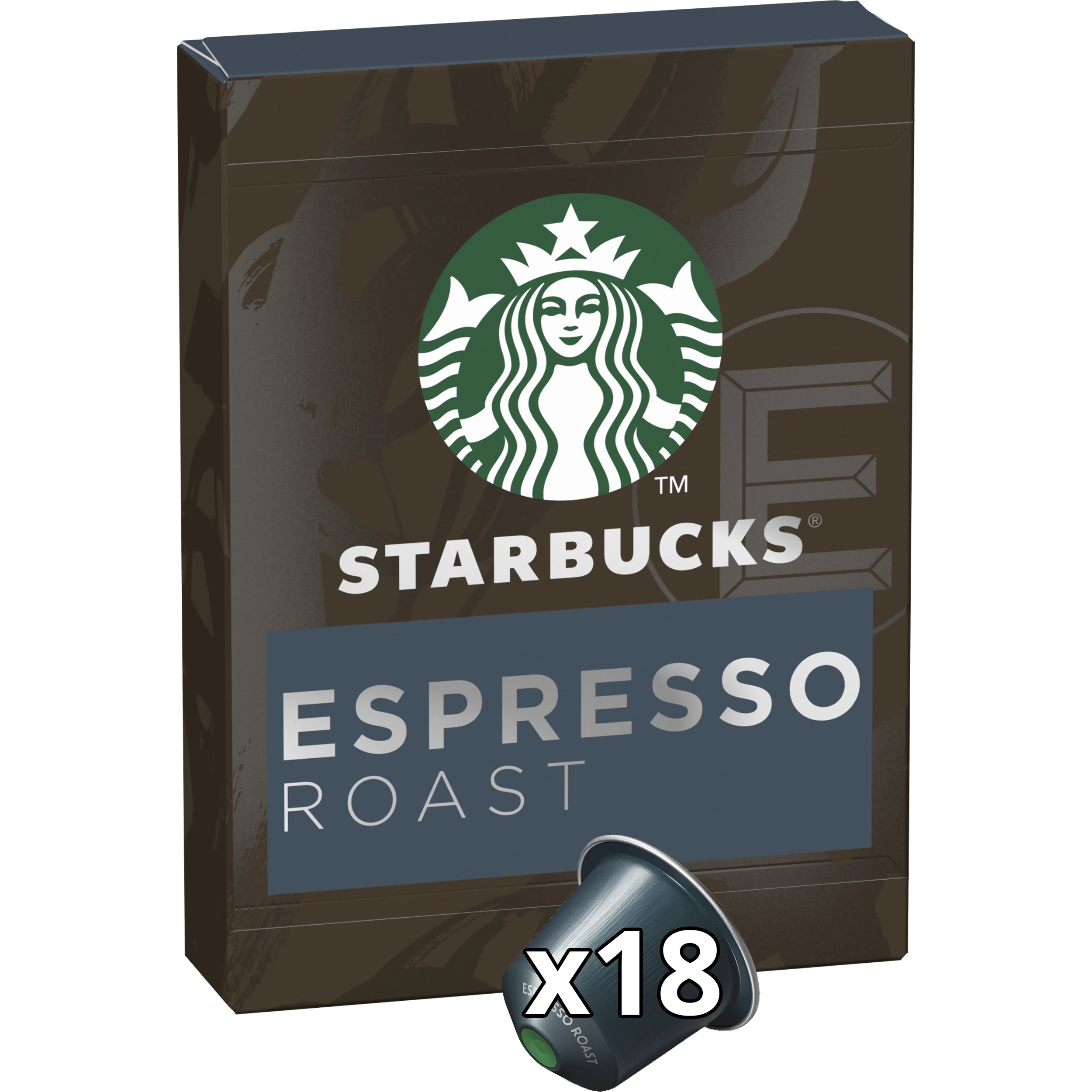Cápsulas Café Espresso Tostado Compatible Nespresso x18; 101g - STARBUCKS