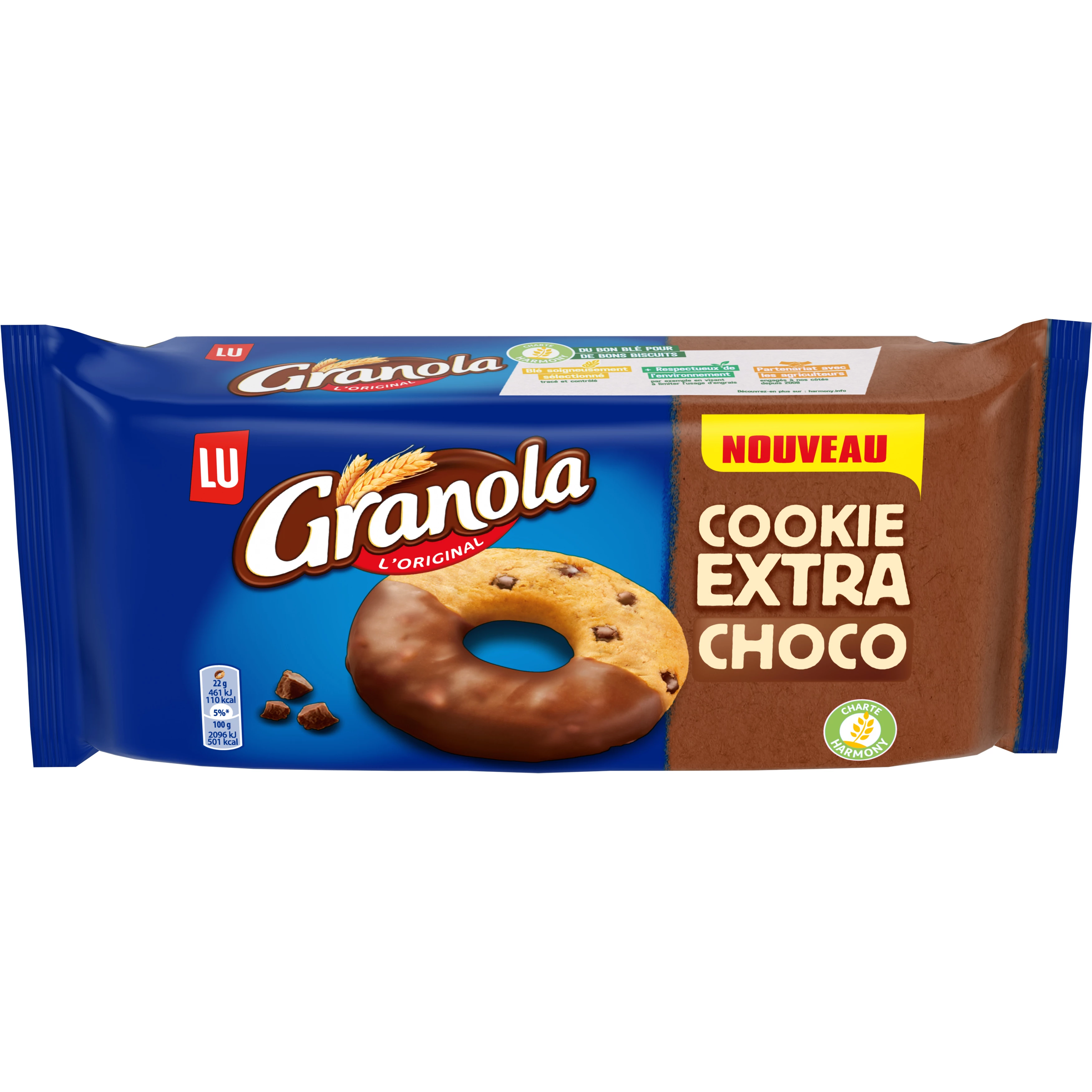 Koekje Extra Choco Granola, 176g - LU