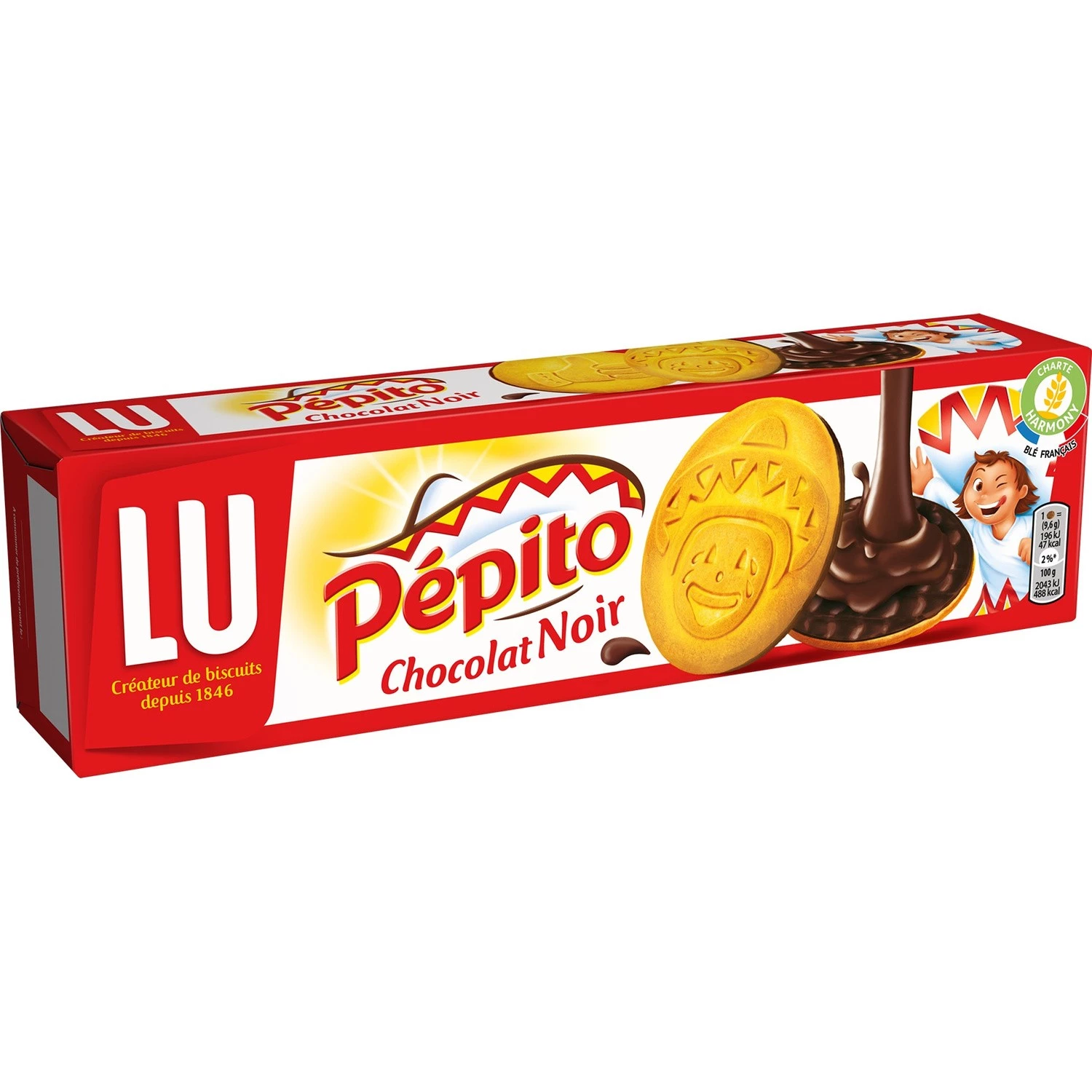 Pepito dunkle Schokolade 192g - LU