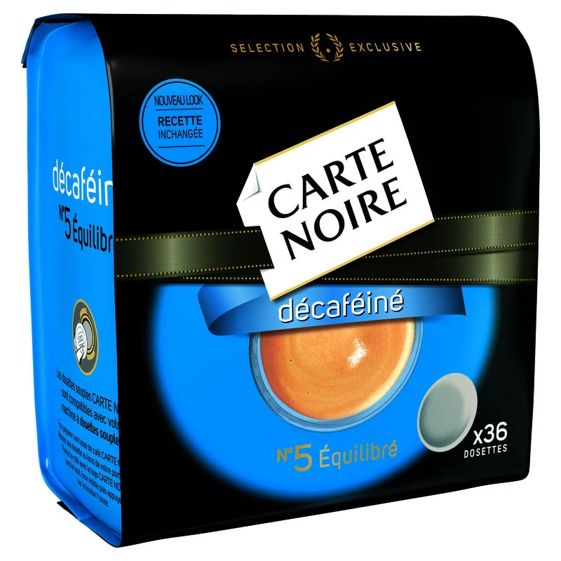 Café décaféiné x36 dosettes 250g - CARTE NOIRE