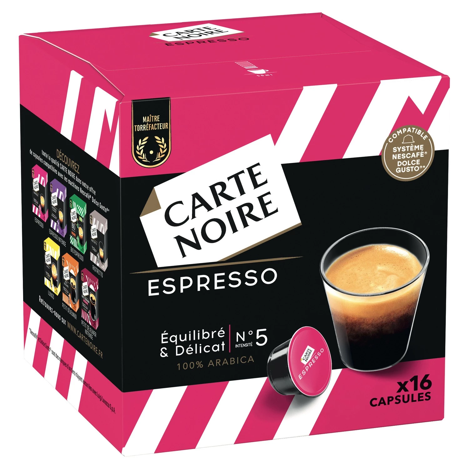 Café Espresso Nr. 5 x16 Kapseln 128g - CARTE NOIRE